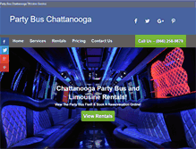 Tablet Screenshot of partybuschattanooga.com